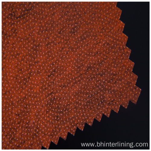 Shrink-Resistant thermo-bonded adhesive nonwoven interlining